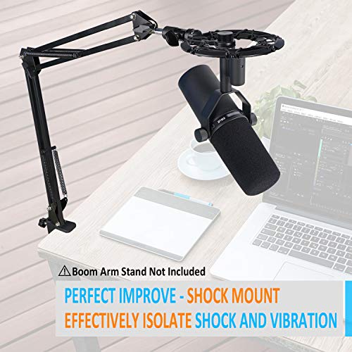 SM7B Shock Mount Reduces Vibration Noise Matching Mic Boom Arm Stand, Compatible for Shure SM7B Mic by YOUSHARES - color: Shock Mount for Shure SM7B
