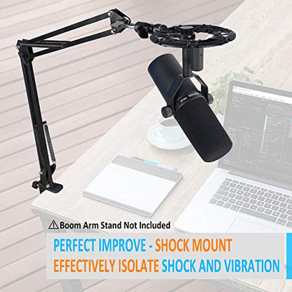 SM7B Shock Mount Reduces Vibration Noise Matching Mic Boom Arm Stand, Compatible for Shure SM7B Mic by YOUSHARES - color: Shock Mount for Shure SM7B