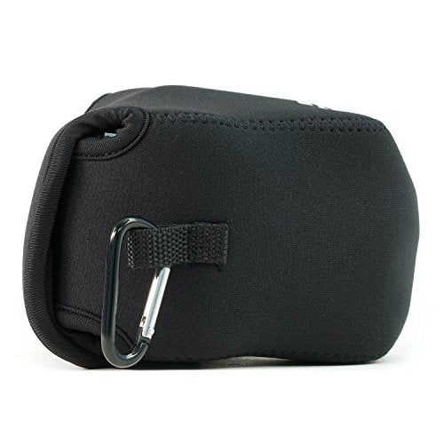 MegaGear ''Ultra Light'' Neoprene Camera Case Bag with Carabiner for Canon PowerShot SX540 HS, SX530 HS, Canon PowerShot SX420 IS, SX410 IS Digital Cameras (Black) - MG505 - color: Black