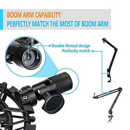 SM7B Shock Mount Reduces Vibration Noise Matching Mic Boom Arm Stand, Compatible for Shure SM7B Mic by YOUSHARES - color: Shock Mount for Shure SM7B