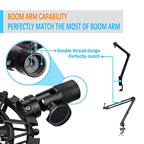 SM7B Shock Mount Reduces Vibration Noise Matching Mic Boom Arm Stand, Compatible for Shure SM7B Mic by YOUSHARES - color: Shock Mount for Shure SM7B