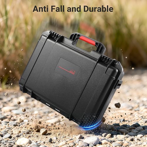 STARTRC VCR Hard Carring Case for Insta360 X5 Dive Case Accessories | Waterproof Protective Hardshell Dual Layers Cases for Insta 360 X5 Bundle Combo with Shoulder Strap