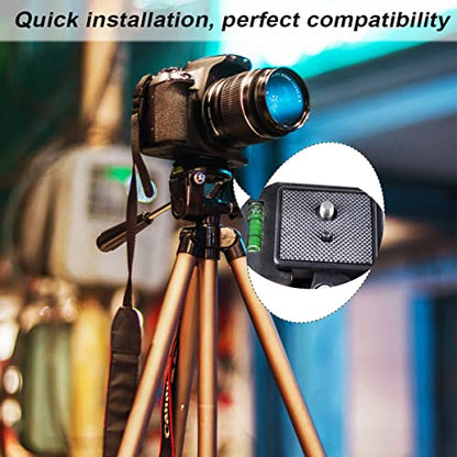 2 Pack 41mm Tripod Quick Release Plate Camera Mounting Adapter, QR Plate Camera Tripod Ball Head Parts Replacement Compatible with Sunpak Kalimar Zomei Tripod Mount 1 5/8’’ - size: 41mm