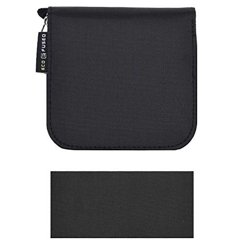 Eco-Fused Memory Card Case - Fits up to 44x SD, SDHC, Micro SD, Mini SD and 4X CF - Holder with 44 Slots - color: Black / 44 slots - 1 pack