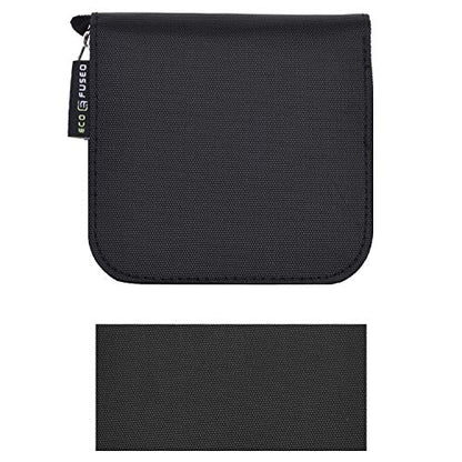 Eco-Fused Memory Card Case - Fits up to 44x SD, SDHC, Micro SD, Mini SD and 4X CF - Holder with 44 Slots - color: Black / 44 slots - 1 pack