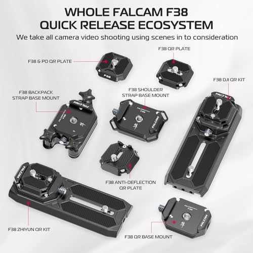 FALCAM F38 Camera Quick Release Plate Compatible with Camera Clip V3 and F38 Backpack Clip (Plate Only) - 2465 - size: F38 & QR Plate only