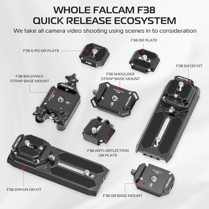 FALCAM F38 Camera Quick Release Plate Compatible with Camera Clip V3 and F38 Backpack Clip (Plate Only) - 2465 - size: F38 & QR Plate only