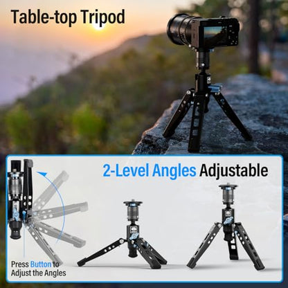 SIRUI SVM-145 Rapid Monopod with Feet, 57” Professional Carbon Fiber Camera Monopod, One-Step Rapid Height Adjustment, Modular 3 in 1, Max Load 22lbs - size: SVM-145