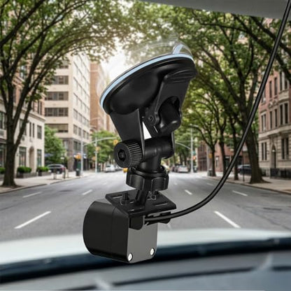 Rear View Mirror Mount Dash Cam Suction Cup Mount Adjustable Dashboard Windshield Monitor Mounting Bracket Holder for Rearview Mirror Reverse Camera Mounting for Truck Auto SUV