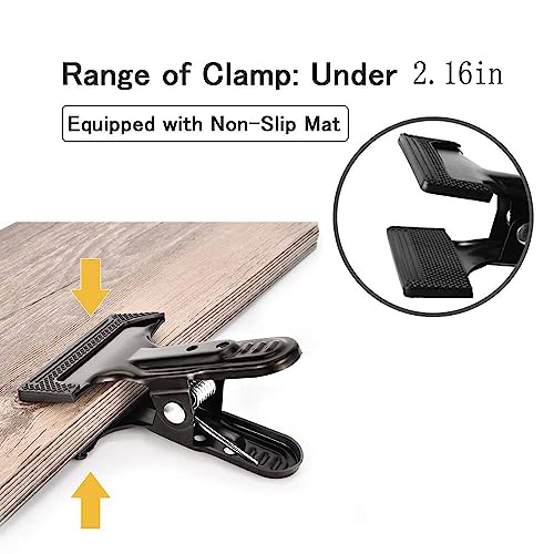 Backdrop Spring Clamps, 4 Pack of 4" Heavy Duty Clips | Photography Background Stands, Woodworking, Home Improvement Projects - style: 4 Packs