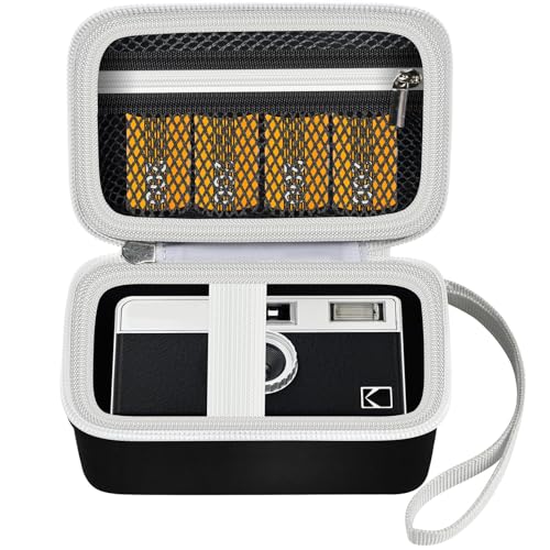 Digital Camera Case Compatible with KODAK EKTAR H35 H35N Half Frame Film Camera, Storage Holder Organizer for Kodak Ultra F9 M35 M38 Paper Shoot kamera, 35mm Film Rolls (Box Only) - Black - color: Black, size: L