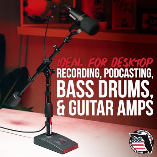 Gator Frameworks GFW-MIC-0822 Telescoping Boom Mic Stand - style: Deluxe Weighted Base