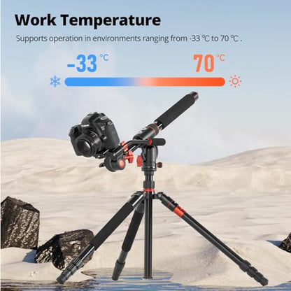 AMBITFUL 42" Heavy Duty Aluminum Tripod Boom Arm Horizontal Center Column arm with Sandbag, 360° Rotatable Overhead Photography Arm for Camera, 22lbs Load Capacity (Tripod Arm) - size: Tripod Arm