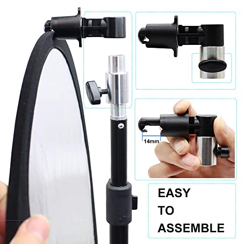 24in 5 in 1 Photography Reflector with Clip and Carrying Bag,Collapsible Photo Reflector,Round Light Reflectors for Photography,Gold Silver White Black Translucent Diffuser for Studio Outdoor Shooting - size: open size: 60cm/24inch