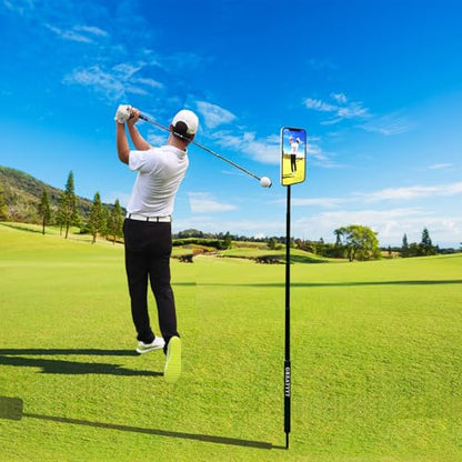 Monopod and Tripod Selfie Stick to Record Golf Swing - Multi Functional Phone Holder with Magnetic and Phone Holder - Golf Training Aid - Compatible with All iPhone Android Phone