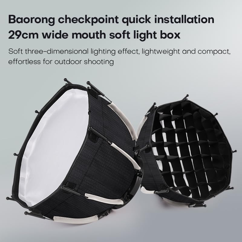 M60 Handle LED Video Light with Soft Box Protable Mini COB LED Bi-Color 2500-8500K CRI≥95 TLCI≥97 Built-in 3400mAh Battery Photo Studio Lights Vlog Shoot Fill Lighting 8 Scenes (M60 with Soft Box)