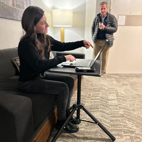 Victor Portable Adjustable Tripod Desk – Mobile Standing Desk, Height Adjustment (30.5" to 45") for Laptops, Projectors, and More – Compact, Lightweight & Stable for Home, Office, or Classroom (DC530)