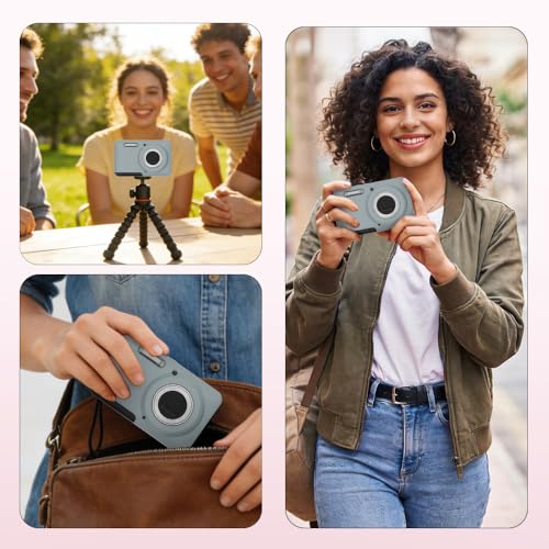 Case for Kodak PIXPRO FZ55,FZ55 Accessories,Soft Silicone Protective Case,Comes with 2 Screen Protectors and 1 Wrist Strap - Grey - color: Grey