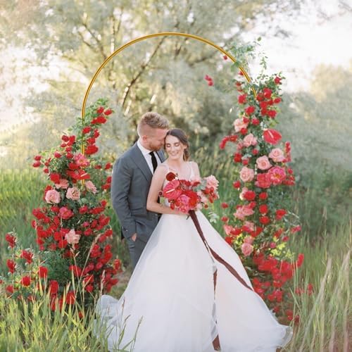 Quick Assembly 7.2FT Arch Backdrop Stand for Parties, Balloon Arch Stand, Wedding Arch Backdrop Stand, Lightweight & Sturdy for Birthday, Gradutation, Birdal Shower, Baby Shower, Anniversary, Wedding, New Year - size: 7.2FT-O