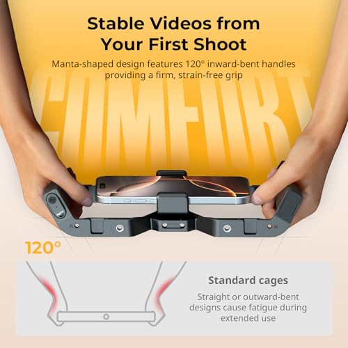 SmallRig IG-02 Wireless Control Universal Phone Cage for Short Video Starters, Dual Handgrip Smartphone Video Rig with Cold Shoe Mount, for iPhone 17 16 & Android, for Creators Vlogging-5356 - style: Wireless Controller
