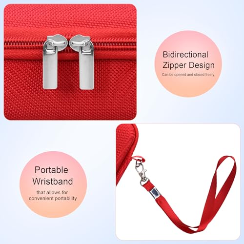 Case for Sony ZV-1F/ ZV-1/ ZV-1 II/Sony RX100 VII/ RX100 III Digital Camera | Sony ZV-1F/ ZV-1/ ZV-1 II/ RX100 VII Digital Camera Carrying Case, Hard Travel Protective Bag, Pocket fits Accessories, Red - color: Red