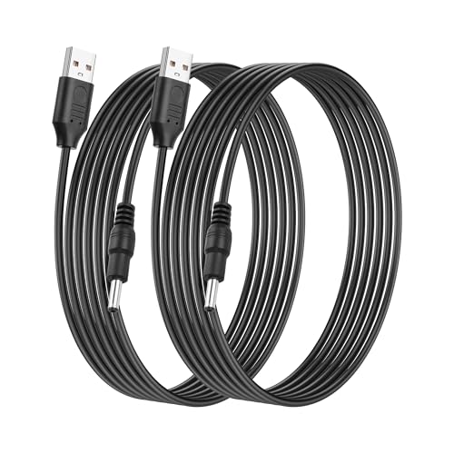 SinLoon USB to DC 3.5x1.35mm Power Cable 5V2A 10FT (3m) CCTV Camera Charging Cable for IP Cameras/LED Lights/Set-Top Boxes, Pure Copper Core