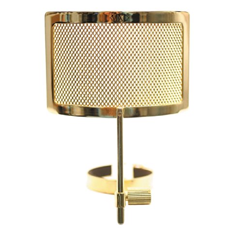 MXL PF-005-G Metal Mesh Pop Filter for MXL 2001, 2003, 2003A Microphones, Gold