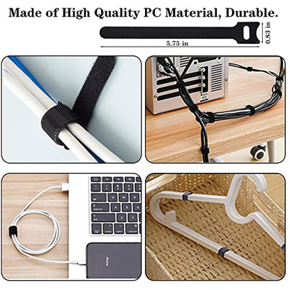 311Pcs Cable Management Organizer Kit 4 Cable Sleeve Split,53Cable Clips 12Cord Clips Holder,22 Cable Ties, 20 Adhesive Wall Cable Tie, 200Fasten Cable Ties for TV Office Home Electronics - size: 311 PCS