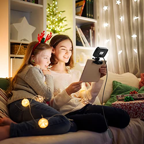 Yahenda 2 Pack Video Conference Lighting Panel Soft Light for Computer with Clip Webcam Light with 3 Modes Laptop Light for Online Meeting Live Streaming Video Call Classroom Selfie