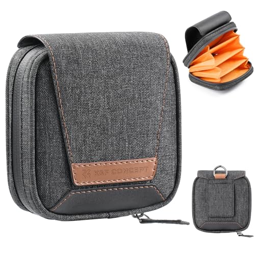 K&F CONCEPT 4 in 1 Basic Model Lens Filter Pouch Up to 95mm solar filter Pouch Case Camera Lens Filter Storage Wallet for ND UV CPL Filter Waterproof Filter Case
