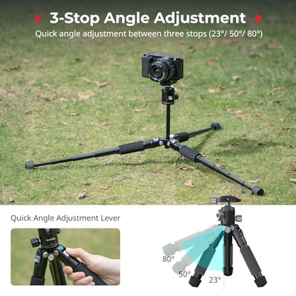 SmallRig VT-20Pro 21.2"/ 53.8cm Mini Tripod for Camera and Phone, Aluminum Alloy Small Desktop Tripod with 360° Ball Head, Table tripods Load Up to 11lb / 5kg - style: VT-20 Pro