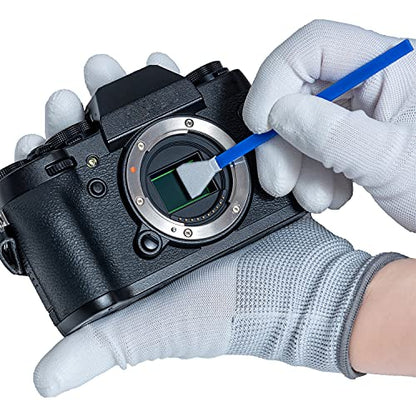 UES APS-C Sensor Cleaning Kit (APSC16) - 14pcs 16mm Sensor Cleaning Swabs & 15ml Alcohol-Free Sensor Cleaner - Compatible with Sony, Nikon, Canon, Fujifilm APS-C DSLR & Mirrorless Cameras