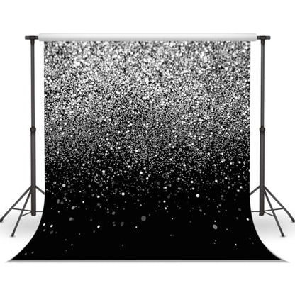 Black and Silver Backdrop Silver Glitter Backdrop for Photography Wedding Birthday Baby Shower Party Photo Studio 10x10FT FW18 - color: Silver, size: 10x10FT