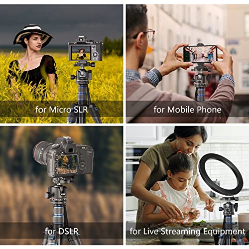 WEYLLAN Low Profile Ball Head - 36mm Metal Panoramic Camera Mount With Arca 1/4'' Quick Release Plate for Tripod Monopod - Max Load 33lbs/15kg