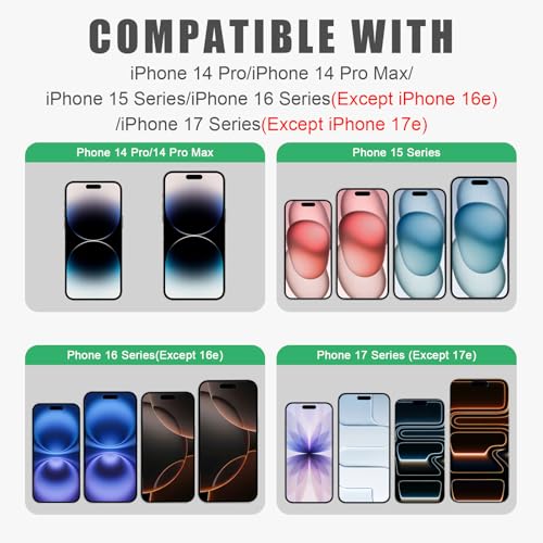 Front Camera Cover Compatible for iPhone 17/17 Air/17Pro/17Pro Max/16/16Plus/16Pro/16Pro Max/15/15Plus/15Pro/15Pro Max/14Pro/Pro Max,On/Off Face Recogition,Protect Privacy and Security-Silver&Silver - color: Silver&Silver