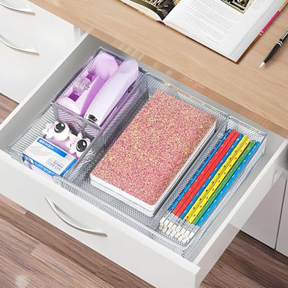 Purple Office Desk Accessories,Purple Office Supplies Set,Stapler and Tape Dispenser Set,Tape,Staple Remover, Staples,Paper Clips,Scissor,Sticky Note and Desk Drawer Organizer - color: Macaron Purple