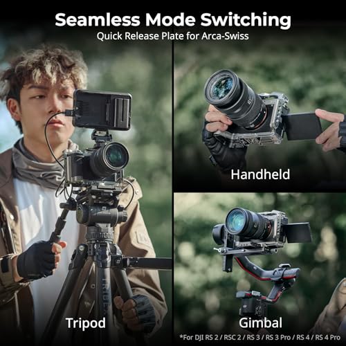 SmallRig HawkLock Quick Release Camera Cage Kit for Sony A7C II/ A7CR with Integrated Silicone Grip, Full Access Vlog Making Cage for Sony Alpha 7C II/Alpha 7CR with Cable Clamp for HDMI - style: HawkLock QR Cage
