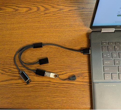 USB Splitter 1 in 3 Out, USB A Splitter Adapter, 2025 Upgraded USB 2.0 Male to 3 Female Y Extension Hub Cable for PC/Laptop/Xbox/Flash Drive/Mouse/Keyboard(Black)
