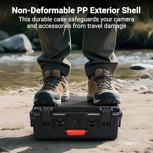 STARTRC VCR Carrying Case for Insta360 X4, Waterproof Travel Case Organizer for Insta 360 X4 Accessories with Double Layers, Large Storage, Hard Shell, for Charging Hub, Bullet Time, Metal Cage