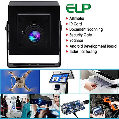 ELP Mini Box USB Camera for Computer 5megapixel HD Webcam with 3.6mm Lens for Machine Vision OV5640 UVC USB2.0 Lightburn PC Camera for Engraving Machine,3D Printer,Robot,3D Scanner - color: 3.6mm Lens Mini, style: USB Camera