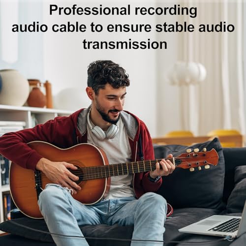 J&D USB C to 6.35 mm 1/4 inch TS Guitar Audio Cable, Audio Recording, Bass, Electronic Piano Microphone Cord Compatible with iPhone 16 Pro Max/16 Pro/16 Plus/16/15/15 Pro Max/15 Pro/15 Plus, 6.6 Feet - size: 6.6 Feet