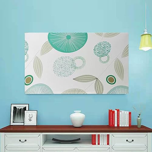 Monitor Dust Cover 22, 23, 24,25 inch Anti-Static Dustproof Protective Cover for LCD/LED/HD Panel Case Computer Sleeve Compatible with 22-25 inch PC, Desktop and TV (Lotus Leaf,22-25inch)