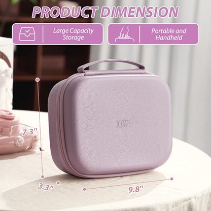 Hard Storage Case Compatible with Fujifilm Instax Mini 12/11/90/SQ1/SQ40/EVO Instant Camera, Holds Fuji Film & Accessories with 3 Dividers,Ideal for Home & Travel (Purple) - color: Purple