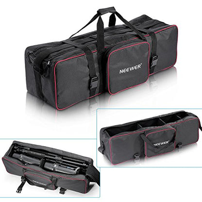 Neewer® 35"x10"x10"/90 x 25 x 25 cm Photo Studio Equipment Large Carrying Bag with Strap for Tripod Light Stand and Photography Lighting Kit(CB-05) - style: 30"x10"x10"/Black+red