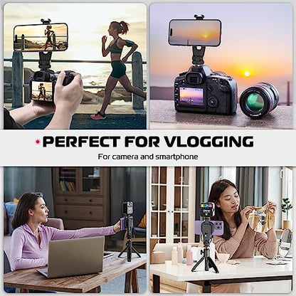 ULANZI Magnetic iPhone Tripod Mount MA23, Magnet Phone Holder Adapter Tripod Attachment Compatible with MagSafe Only for iPhone 12 13 14 15 16 Plus Pro Max All Series | Cold Shoe Mount for Tripod Attachment, Magnet Phone Holder w 360° Rotation 1/4'' Screw