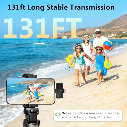 PANAMALAR Wireless Lavalier Microphone Clip-on Lapel Microphone Wireless Mini USB Microphone, V9
