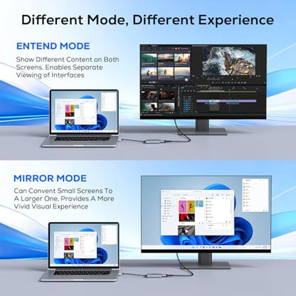 WENTER USB to HDMI Adapter, USB 3.0 HDMI Audio Video Converter Multiple Monitors Display Extender for Laptop Desktop Projector Compatible with Windows 7/8/8.1/10