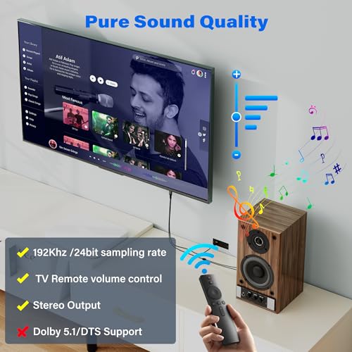 Unidirectional 192KHz HDMI ARC/eARC to Optical Toslink SPDIF Audio Extractor Splitter Converter Cable 10 Ft, USB Powered Digital Adapter for HDTV to Soundbar Home Theater Amplifier Old Speaker - size: 10FT