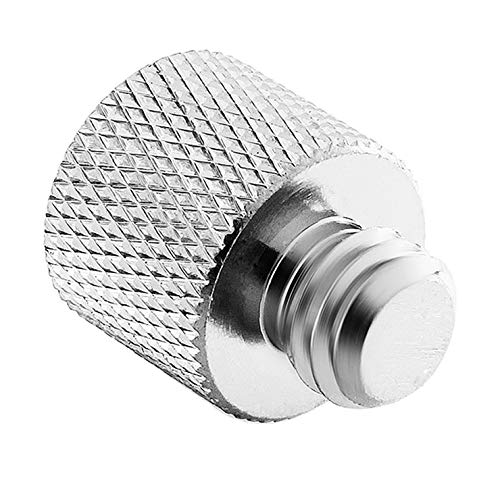 1/4 to 3/8 Adapter,1/4"-20 Female to 3/8"-16 Male Screw Thread Adapter for Camera Monitor, Mic Stand, Tripod - 2 Pack - color: 38 Male / 14Female