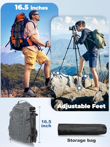 EMART 61’’ Phone Tripod Stand with Flexible Gooseneck, Portable Tripod for iPhone and Camera, Overhead Cellphone Holder with Remote for iPad Tablet Cooking Video Youtuber Vlogging Recording - size: 61in